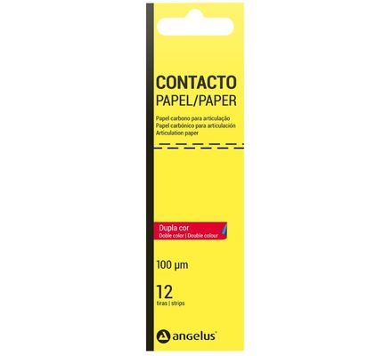Papel Carbono Contacto Azul e Vermelho 100 Micras c/ 12 Tiras Ref. 560 - Angelus