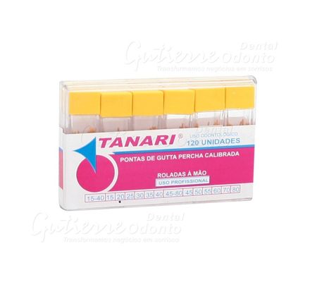 Cone de Guta Calibrada 20 Tubo c/ 120 Tanari