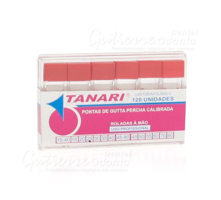 Cone de Guta Calibrada 25 Tubo c/ 120 Tanari
