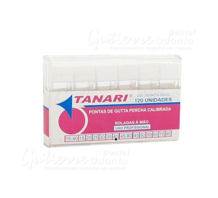 Cone de Guta Calibrada 40 Tubo c/ 120 Tanari