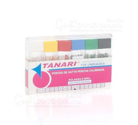 Cone de Guta Calibrada 45-80 Tubo c/ 120 Tanari