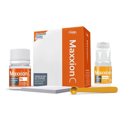 Kit Ionômero de Vidro Cimentação Maxxion C Pó 15g + Líquido 10ml - FGM