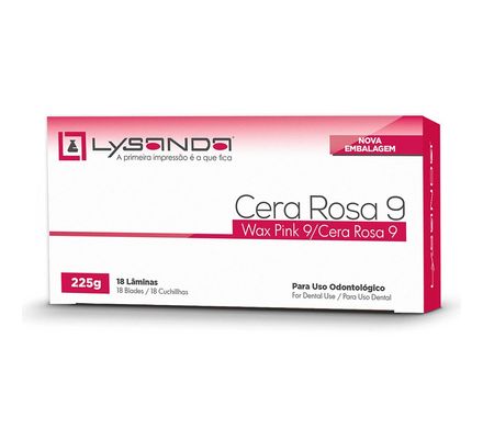 Cera Rosa 9 c/ 18 Laminas Lysanda