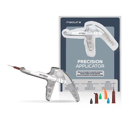 Ponta Seringa Precision Estojo c/  30 Pontas + Aplicador Maquira