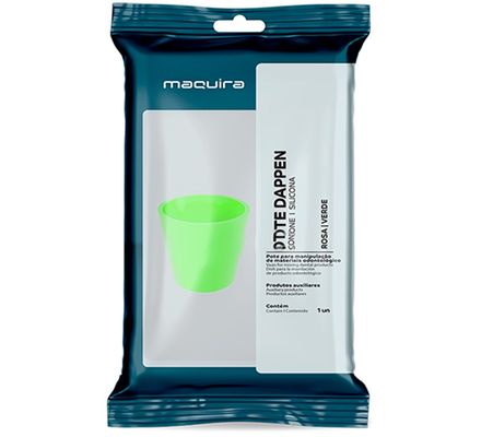 Frasco Dappen Silicone Verde Maquira