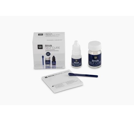 Kit Ionômero de Vidro Restaurador Riva Self Cure A2 Pó + Líquido - SDI