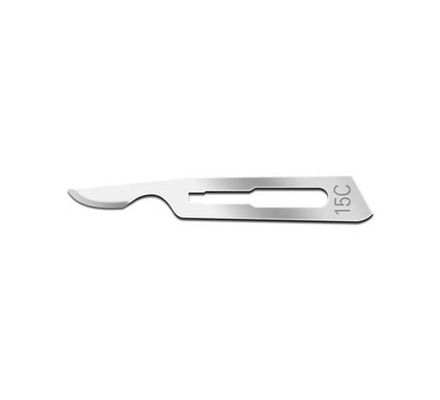 Lamina de Bisturi Solidor 15c Aco Carbono c/ 100