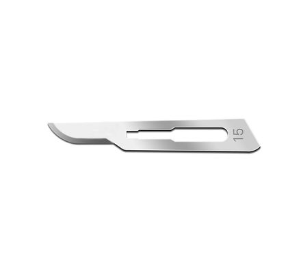 Lamina de Bisturi Solidor 15 Aco Carbono c/ 100