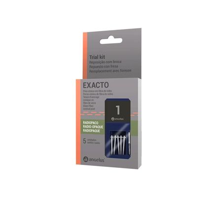 Kit Pino Fibra de Vidro Trial Exacto Nº 1 c/  5 + Broca Ref. 9117 - Angelus