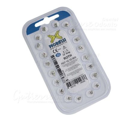 10.10.969 Kit de Bráquetes Roth Standard 13° c/  Gancho 022 1 Caso - Morelli