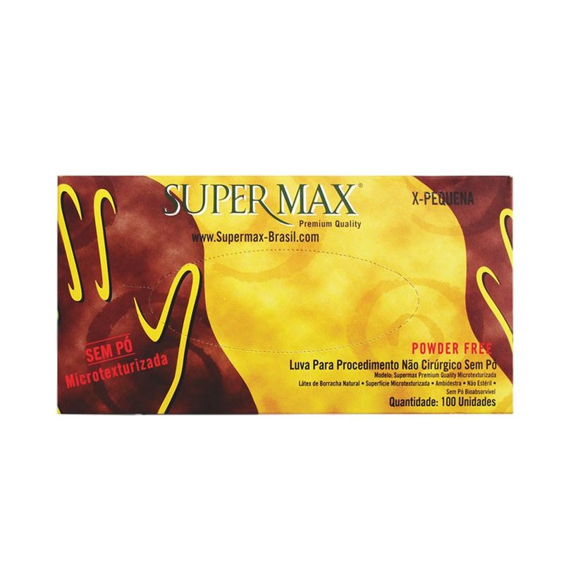 LUVA-LATEX-S--PO-PP-C---100---SUPERMAX