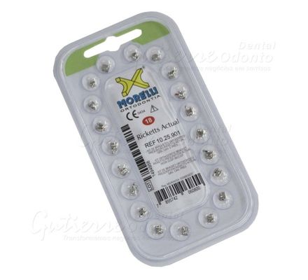 10.25.901 Kit de Bráquetes Ricketts Actual 018 c/ Gancho 1 Caso - Morelli