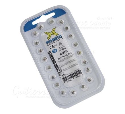 10.10.901 Kit de Bráquetes Roth Standard 13° s/ Gancho 022 1 Caso - Morelli
