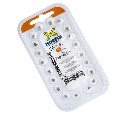 10.65.900 Kit de Bráquetes Edgewise Slim c/  Gancho Caninos 018 1 Caso - Morelli