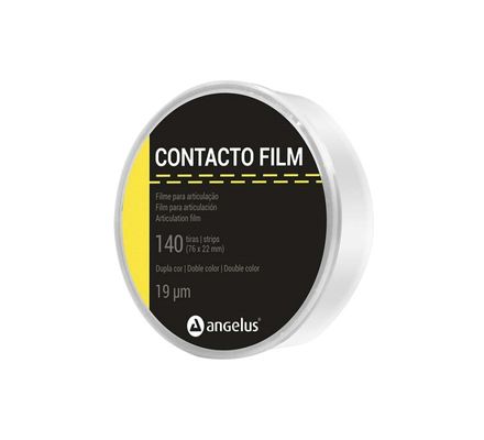 Carbono Contacto Film Ultrafina (19µ) 76 x 22mm c/  140 Tiras Ref. 555 - Angelus