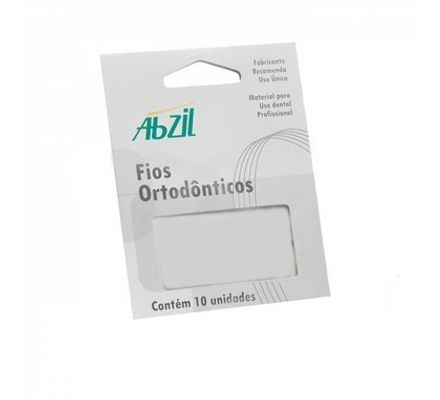 Arco Nitinol Curva Reversa Inferior Retangular 21x25 c/ 10 - Abzil