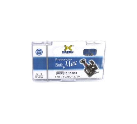 10.15.903 Kit de Bráquetes Roth Max 9° c/  Gancho 022 1 Caso - Morelli