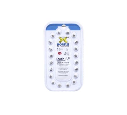 10.10.978 Kit de Bráquetes Roth Light 13° c/  Gancho 018 1 Caso - Morelli