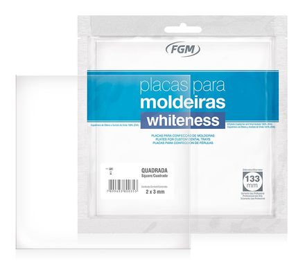 Placa de EVA Whiteness Quadrada 2mm c/ 2 - FGM