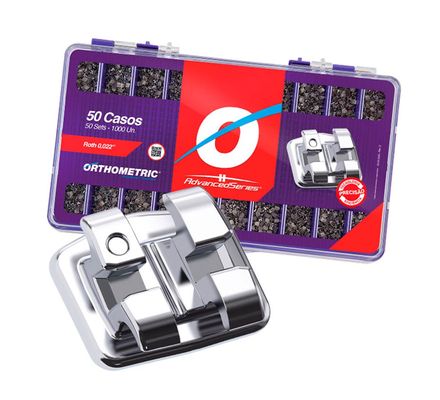 Bráquete ADV Roth 022 c/  Gancho Kit 50 Casos 10.10.2950 - Orthometric