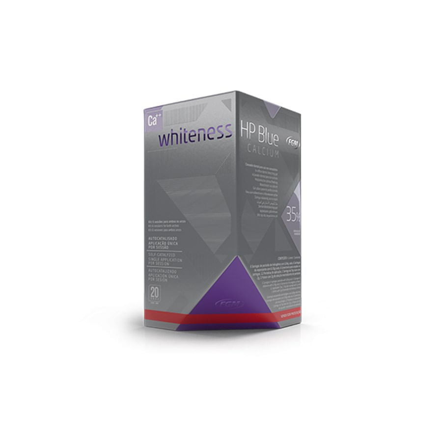 CLAREADOR WHITENESS HP BLUE CALCIUM 35% 1 PACIENTE + TOP DAM - FGM ...