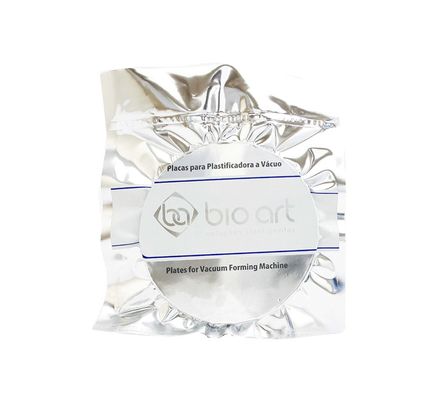 Placa Cristal 0,75mm Redonda Com 5 Bio- Art