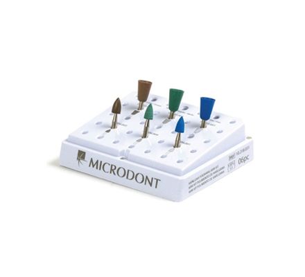 Kit Mini Polidores de Amalgama c/ 6 Microdont