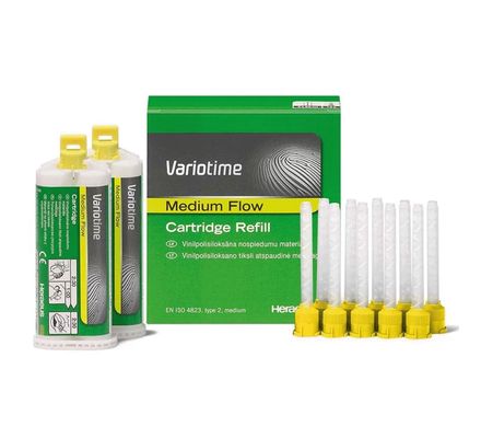 Silicone de Adição Variotime Médium Flow c/ 2 Cartuchos 50ml - Kulzer