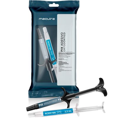 Cimento Ortodontico Fix 4g + Acido Fosforico 37% c/  2,5mL Maquira