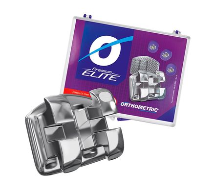 Bráquete Premium Elite Bidimensional Roth com 1 Caso 11.23.3000 - Orthometric