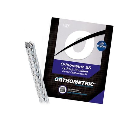 Arco de Aço SS Braided Estético 19x25 Sup 52.55.1519 - Orthometric