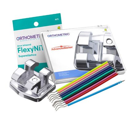 Bráquete ADV MBT 022 c/  Gancho Kit 10 CS Arco+Bengala 10.11.2802 - Orthometric