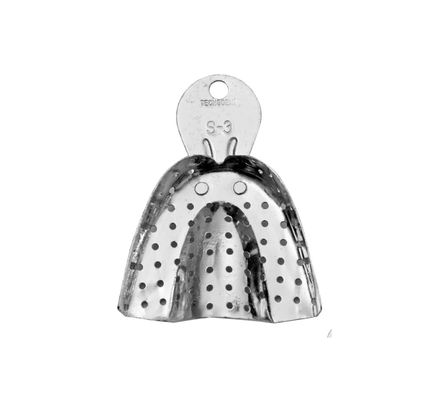 Moldeira Adulto Alumínio Perfurada S-3 - Tecnodent