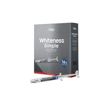 Clareador Whiteness Simple 16% c/ 5 Seringas 3g - FGM