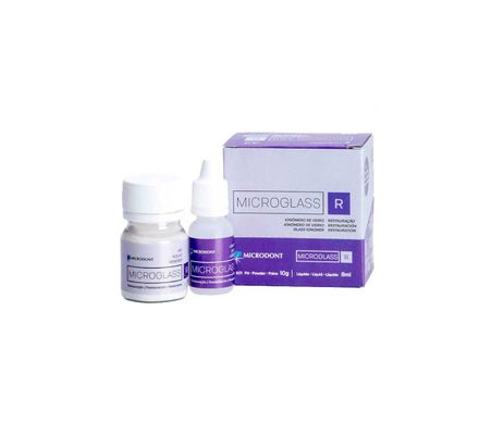 Ionomero de Vidro Microglass R Cor A2 Po + Liquido - Microdont