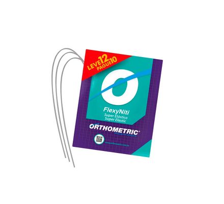 Arco Flexy NiTi Super Elastic 21X25 Inf 52.10.3521 Pague 10 Leve 12-Orthometric