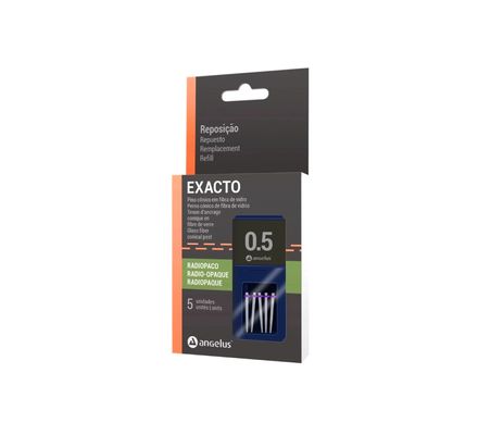 Kit Pino Fibra de Vidro Trial Exacto Nº 0.5 c/  5 + Broca Ref. 9087 - Angelus