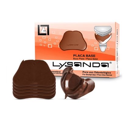 Placa Base Fina Marrom c/ 50 - Lysanda