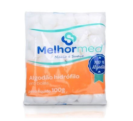 ALGODAO BOLA 100GR MELHORMED