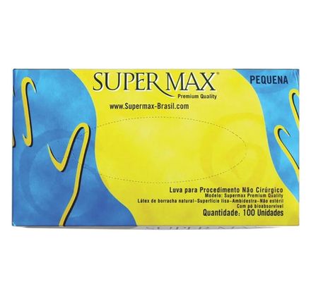 Luva Látex c/  Pó PP c/  100 - Supermax