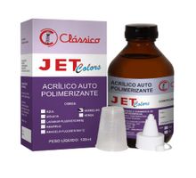 RESINA ACRILICA LIQ JET COLOR 120ML VERMELHA CLASSICO