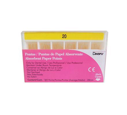 CONE DE PAPEL N 20 CELL PACK C/180 DENTSPLY