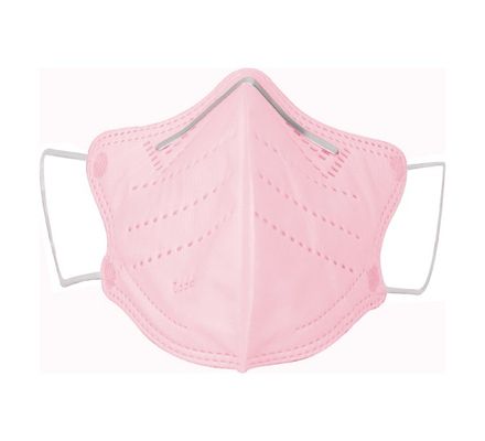 MASCARA PFF2 INFANTIL C/ 1 ROSA POLIMED