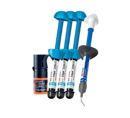 Kit Resina 3M™ Filtek™ Z350 XT + Adesivo 3M™ Single Bond Universal + Resina 3M™ Filtek™ Restorative - Solventum