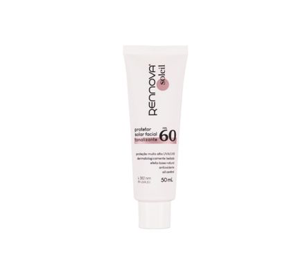 Protetor Solar FPS 60 facial Tonalizante Soleil Beauté 50ml - Rennova