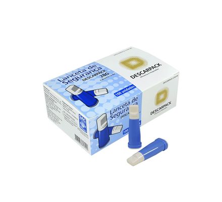 Lanceta de Segurança Descartável 28G C/100 DESCARPACK