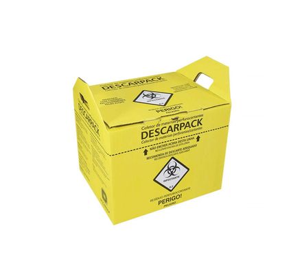 COLETOR DE MATERIAL PERFUCORTANTE 20 LITROS AMARELO DESCARPACK