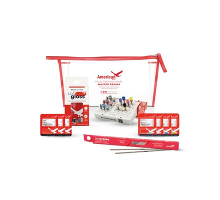 KIT PARA ACABAMENTO E POLIMENTO MASTER RESINA  AMERICAN BURRS