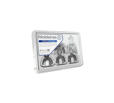 MOLDEIRA INOX PERFURADA DESDENTADO (KIT COM 6 UNIDADES) BIO ART
