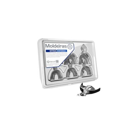 MOLDEIRA INOX LISA DENTADO (KIT COM 6 UNIDADES) BIO ART